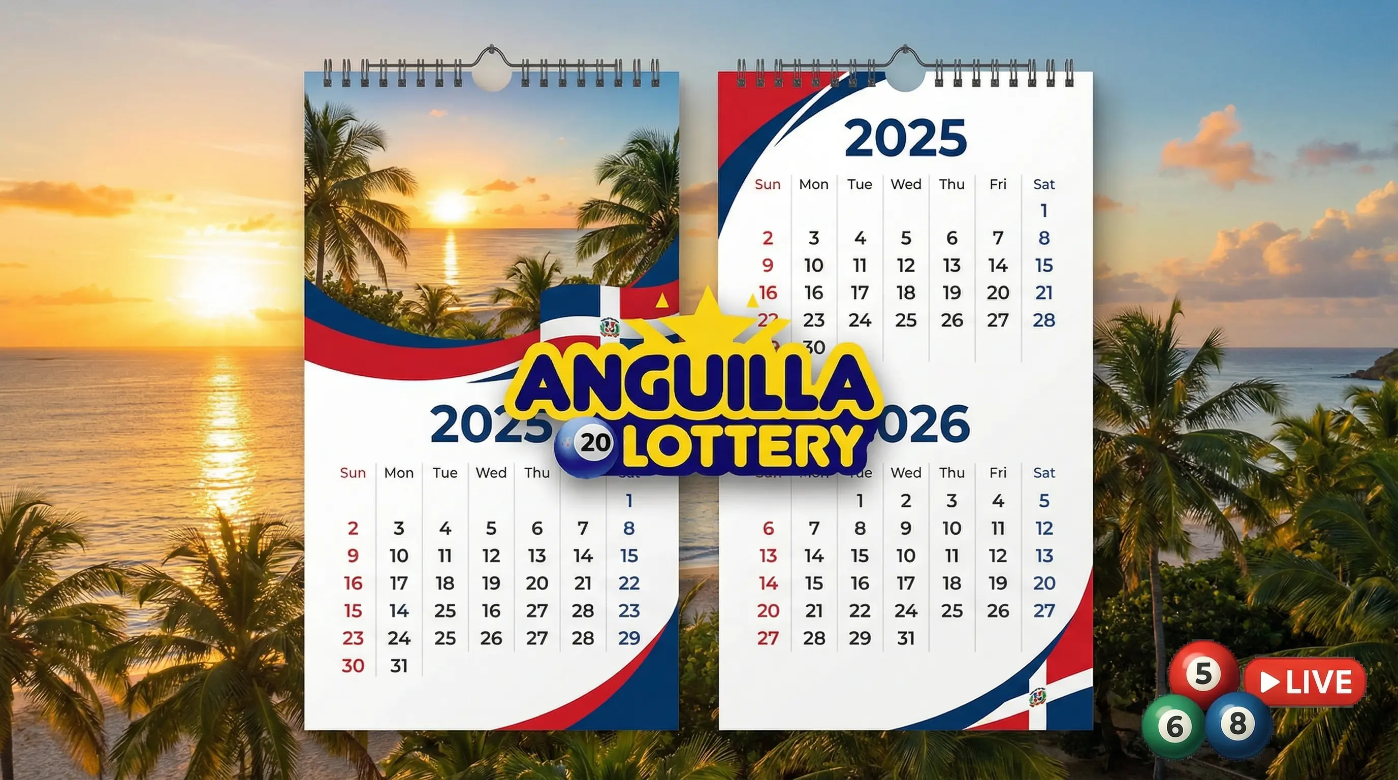 Calendario de Sorteos Anguila 8 AM 2025–2026: Horarios y Días Clave